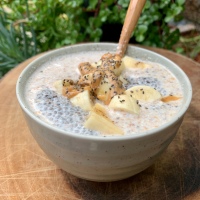 Overnight Buckwheat Porridge (Gluten-Free, Great source of Protein, Fiber and healthful Complex Carbohydrates)